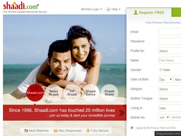 Top matrimonial websites