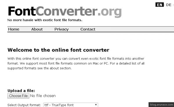 font-converter-arunace