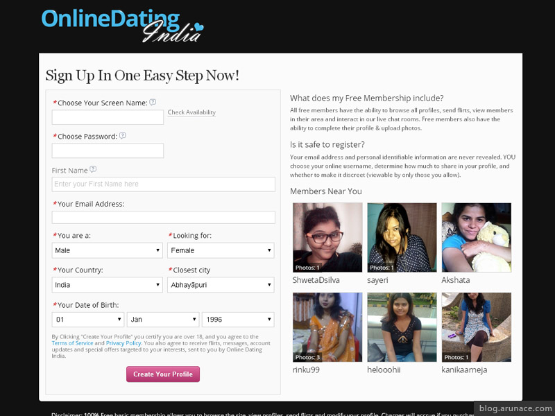 online dating site gratis Indien