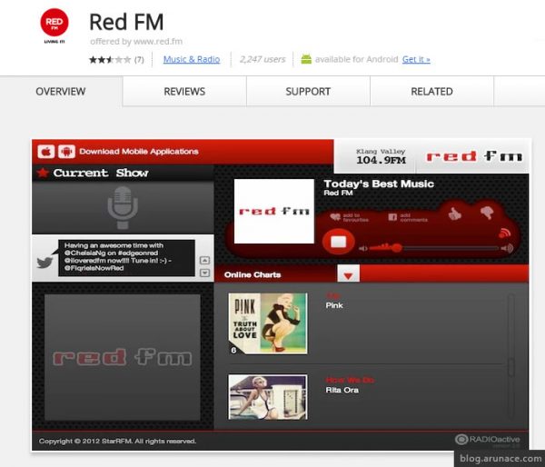 red fm arunace