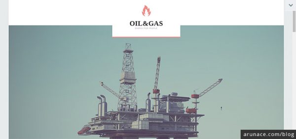 oil and gas industry wordpress theme arunace