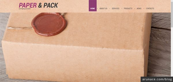 paper and pack industry wordpress theme arunace
