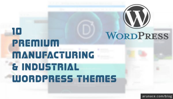 premium manufacturing industrial wordpress themes - arunace