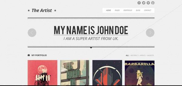 the artist wordpress theme - arunace blog