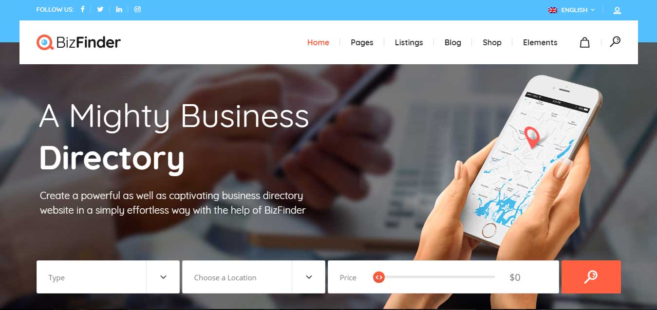 bizfinder business directory theme review arunace