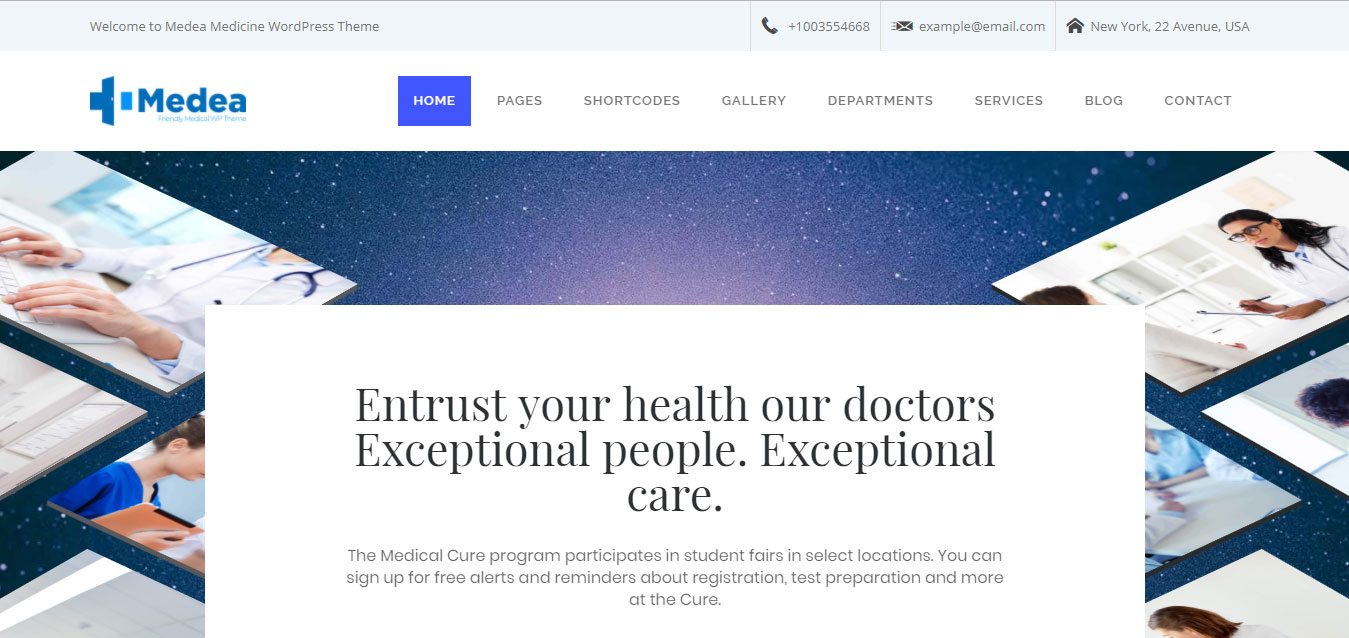 medea health and medical theme wordpress review arunace